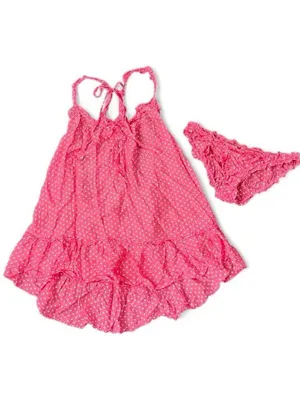 Victoria’s Secret Pink Polka Dot Babysoll Set thumbnail 2