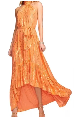 Ramy Brook Kenza Gown $695 Scintillating Hi Low Formal Flowy Dress nwt Prom 00 thumbnail 1
