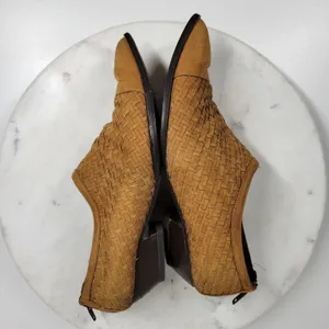 Amoura Papa Jimenez Mule Bootie Shoes Women 7.5 Brown Woven Slip On Pointed Toe thumbnail 16