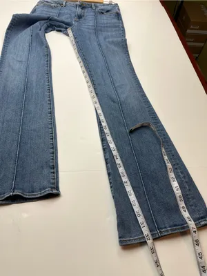 Driftwood Rosie Womens Blue Flare Denim Jeans Size‎ 27 Boho Bohemian Pockets thumbnail 6