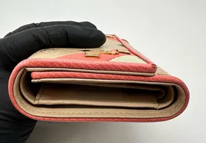 MCM Tan and Pink Wallet with Signature Monogram thumbnail 3