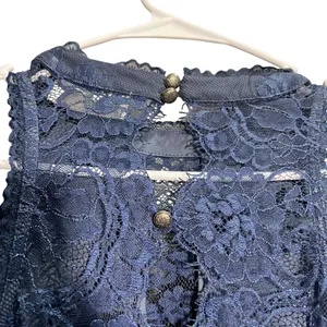 Altar'd State Size Small Navy Lace Mini Dress Fully Lined Prom Formal Sorority thumbnail 7