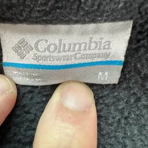 Columbia Sportswear Full Zip Fleece Jacket Women's M Black Outdoor Casual Light thumbnail 5