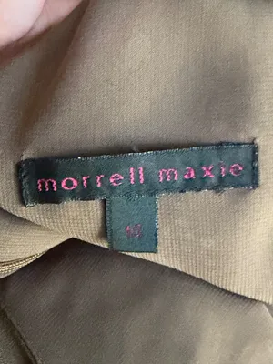 Morell Maxie Floral Column Dress Brown Pink Silk 14 Ruffle Sleeveless Y2K Fairy thumbnail 13