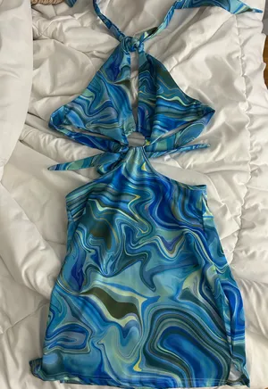 Blue Mini Dress thumbnail 3