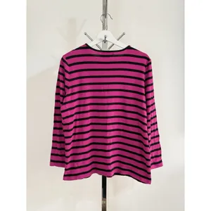 Lauren Ralph Lauren Shirt Womens Size L Pink Black Striped Long Sleeve Preppy thumbnail 6
