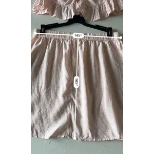 NEW ABOUND Cow Print Mini Skirt A Line MEDIUM Pink Womens Bohemian Boho NEW WITH thumbnail 10