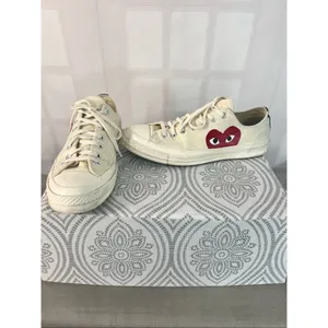 Comme des Garçons PLAY Chuck Taylor All Star Peek-A-Boo Low-Top Sneakers size 11 thumbnail 2