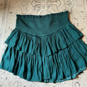 Mustard Seed Boutique Green Ruffle Skirt thumbnail 3