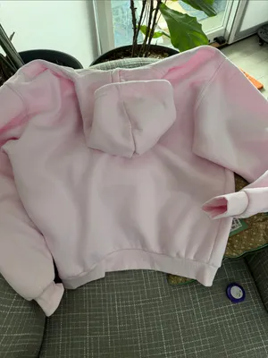 Pale Pink Hoodie Sweatshirt by Comfrt in size XL EUC thumbnail 8