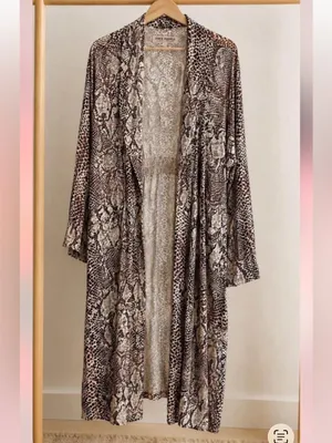 Free people wild night’s snakeskin kimono thumbnail 2