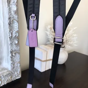 x Chelsea Champlain Leather Mini Charlie Backpack, Lilac Purple, F77899 thumbnail 4
