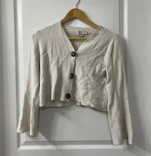 Princess Polly Button Crop Sweater thumbnail 1