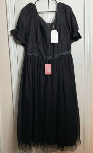NEW Ivy City Co Ballerina Dress in Black Size XXL thumbnail 1