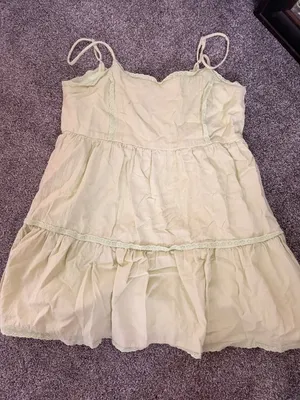 PacSun Green Babydoll Mini Dress thumbnail 1