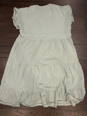 J.Crew Women’s Light Green Tiered Short Sleeve Mini Dress Size Small - C1 thumbnail 6