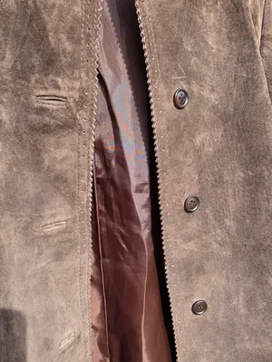 Vintage Margaret Godfrey Leather Suede Jacket Brown 10 thumbnail 7