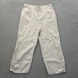 Habitat Clothes To Live In Wide Leg Pants Linen Cotton Lagenlook Women's Medium thumbnail 2