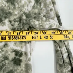 KIKIT Lounge Set Women Small Green White Tie Dye Drawstring Top Joggers 2pc Cozy thumbnail 10