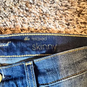 7‎ For All Mankind The Relaxed Skinny Distressed Blue Jeans Size 28 Made in USA thumbnail 3