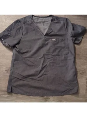 Figs Gray Scrub Top Size Large thumbnail 2