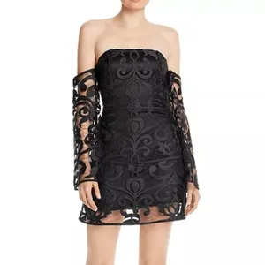 Finders Keepers Alchemy Black Lace Strapless Mini Dress Size S NWT thumbnail 2