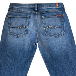 EUC 7 For All Mankind Bootcut Jeans Size 31 Tall Inseam thumbnail 7
