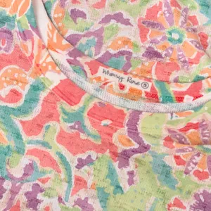Sundance WHIMSY ROSE Floral Mixed Print Thermal Top Shirt Small Made in USA thumbnail 9