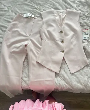 Open Edit Pink Pantsuit Vest Set thumbnail 1