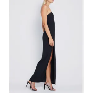 o.p.t Votna Evening Elegant Side Split Stretch Minimalist Strapless Maxi Dress 6 thumbnail 9