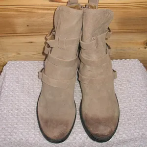 Vintage Foundry Womens 9.5 Brown Buckle Justine Ankle Boots thumbnail 4