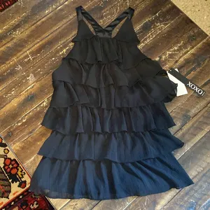 XOXO NWT Black Tiered Ruffle Top thumbnail 8