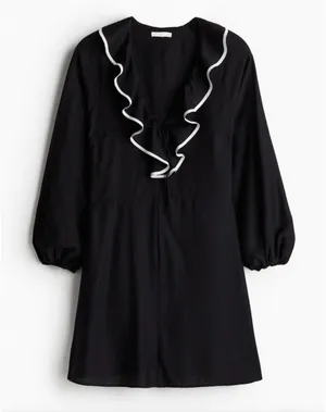 H&M FLOUNCE-TRIMMED DRESS thumbnail 4