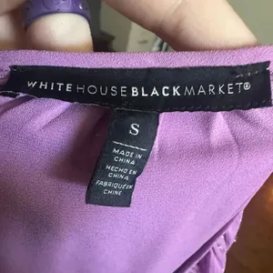 White House Black Market flowy boho S peasant blouse thumbnail 3