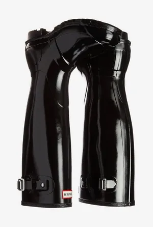 Hunter Glossy Dark Navy Knee-High Boots Navy size 6 thumbnail 1