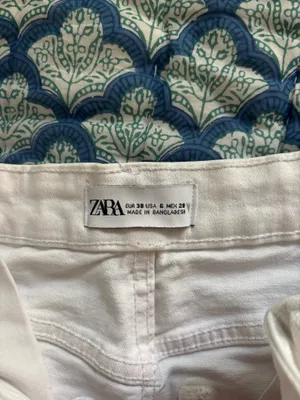 Zara white denim shorts  thumbnail 3