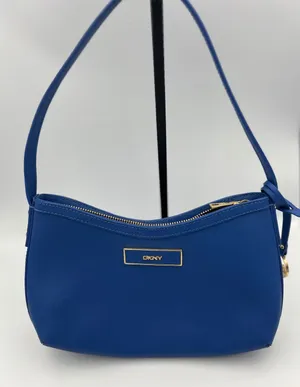 DKNY Blue Shoulder Bag Chic Modern Handbag Designer‎ Purse Small thumbnail 1