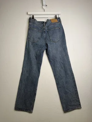 Aritzia Denim Forum The Joni Mid Rise Loose 29L Straight Leg Jeans thumbnail 3