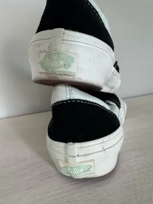 M3.5 W5 VANS Sneakers POP CUSH Slip On Skateboarding MINT GREEN BLK thumbnail 6