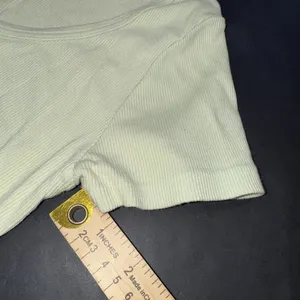 Brandi Melville Green Minimalist Full Button Cotton Crop Short Sleeve‎ Top 0 thumbnail 9
