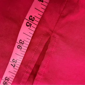 NWT By Anthropologie One-Shoulder Ruffle Linen Column Midi Dress pink‎ sz XL thumbnail 8