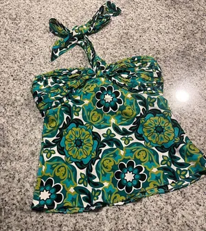 Ann Taylor floral halter top thumbnail 3