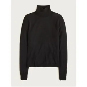 NWT J. Crew Carolyn Turtleneck in Merino Wool Fitted Sweater Black Size Small thumbnail 9