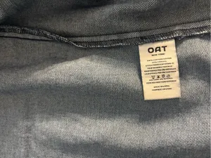 Oat New York Dark Blue Denim Puff-Sleeve Jacket, Size-Small thumbnail 7