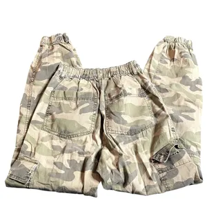 Garage Camo Cargo Jogger Pants Green Brown XS Elastic Waist‎ Casual Streetwear thumbnail 5