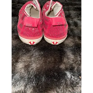 True Religion beaded cherry red slip on sneakers Aubrie shoes 10 bling bling thumbnail 5