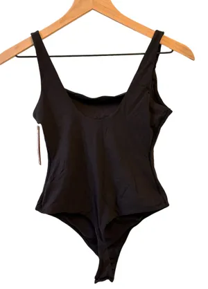 SKIMS Fits Everybody Square-neck bodysuit Onyx Medium New thumbnail 2
