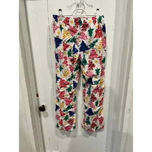 Old Navy Christmas Holiday Tree Pajama Sleep Pants size medium thumbnail 2