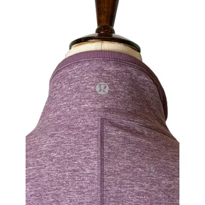 Lululemon Run Stay Warm Half Zip Women 8 Purple Heathered Pullover Athleisure‎ thumbnail 8