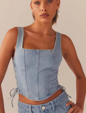 Peppermayo Denim Top thumbnail 1